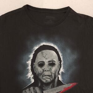 Halloween Movie Short Sleeve Casual Crew Neck Graphic T Shirt Mens Size XL Black